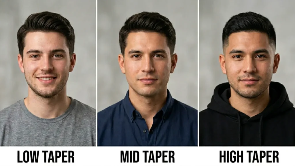 3 foundation types of taper fade