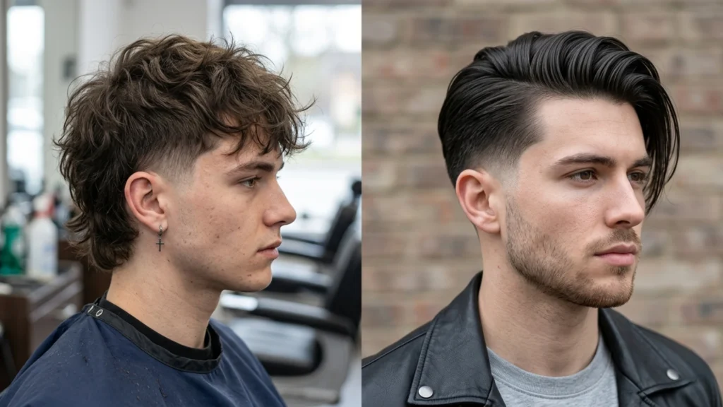 Long Hair & Modern Mullet Mid Taper Fades