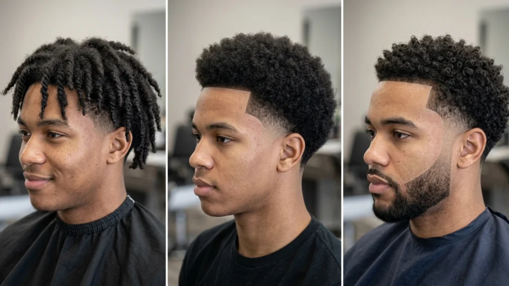 Mid Taper Fades for Black Men / Afro-Textured Hair