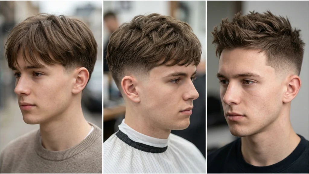 Textured & Forward-Styled Mid Taper Fades