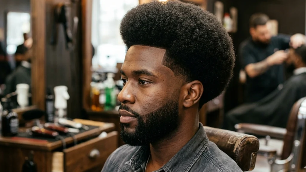 High Taper Fade Afro