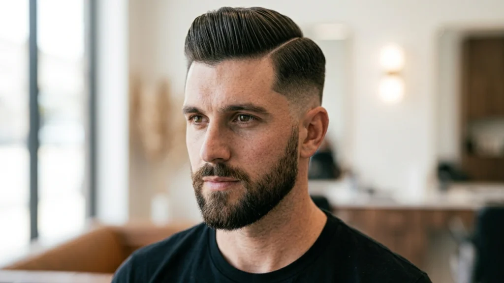 High Taper Fade Comb Over