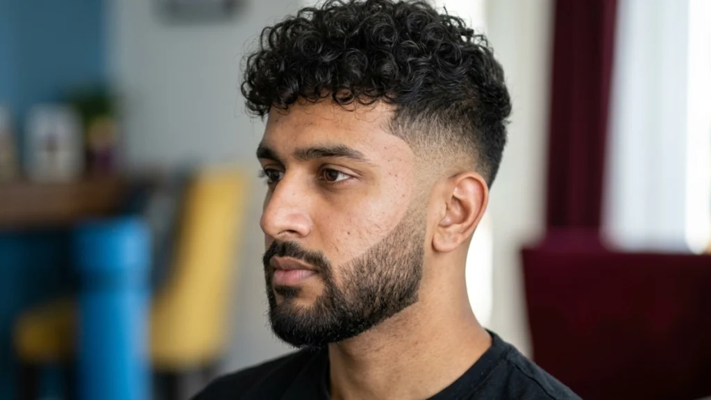 High Taper Fade Fluffy Hair