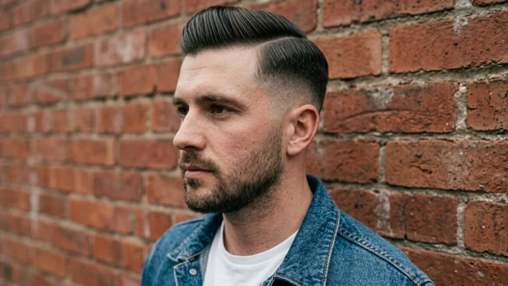 High Taper Fade Side Part