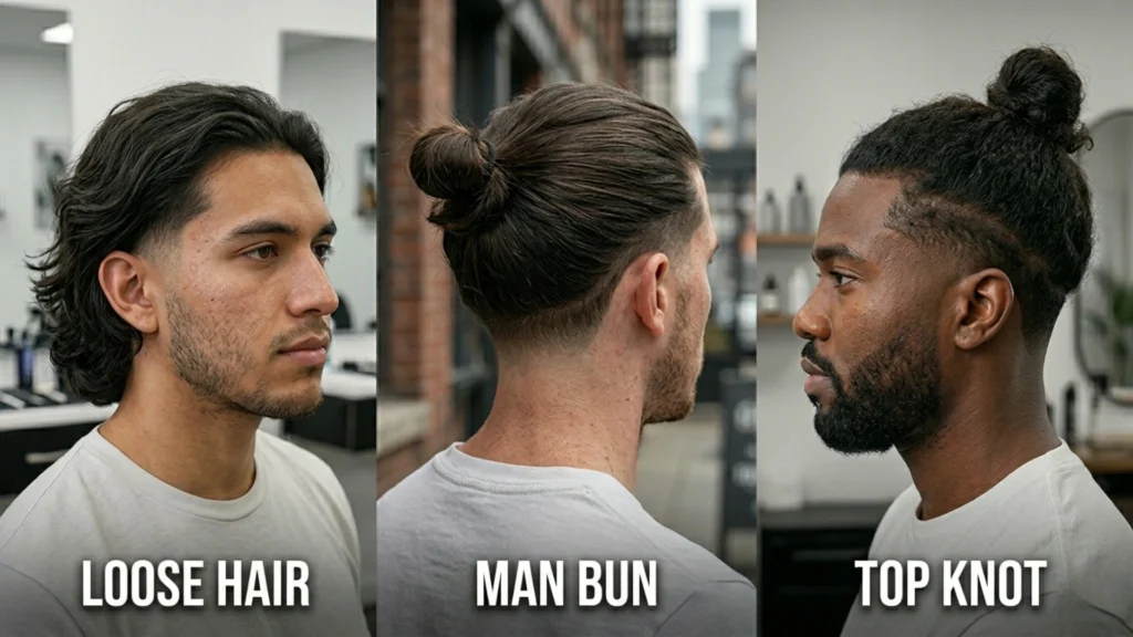 LONG HAIR LOW TAPER FADES