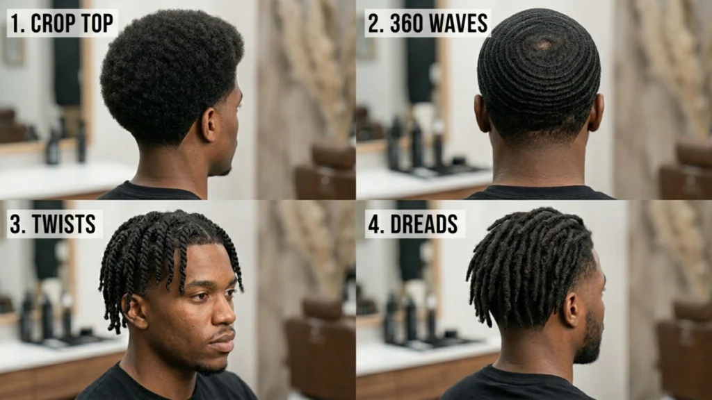 TEXTURE & AFRO LOW TAPER FADES