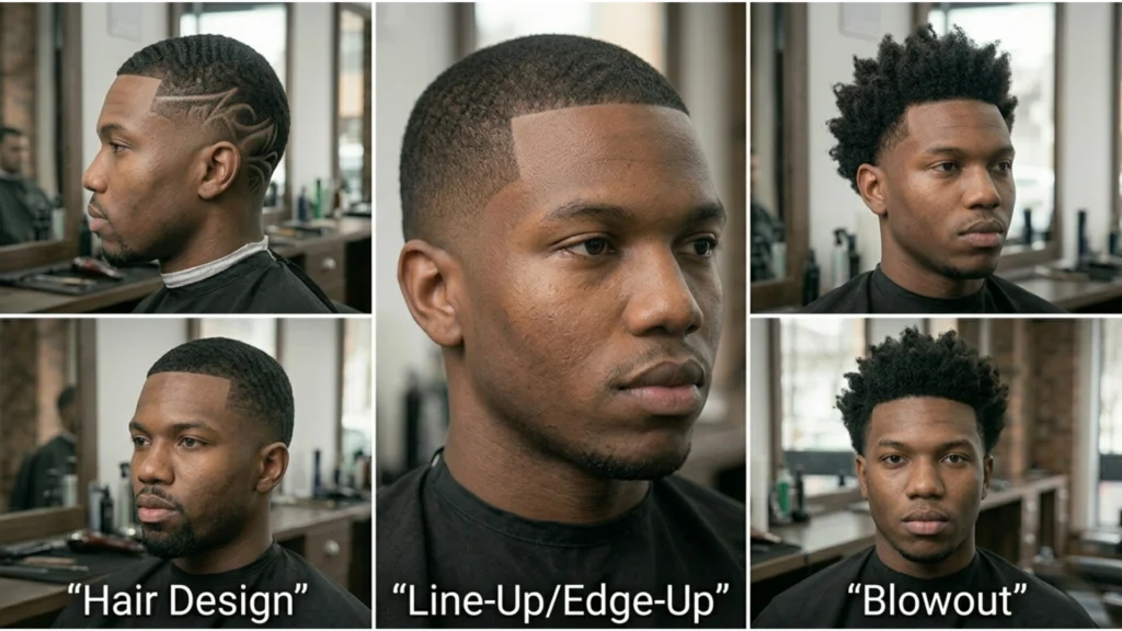 Low Taper Fade Black Male Bold & Creative Styles