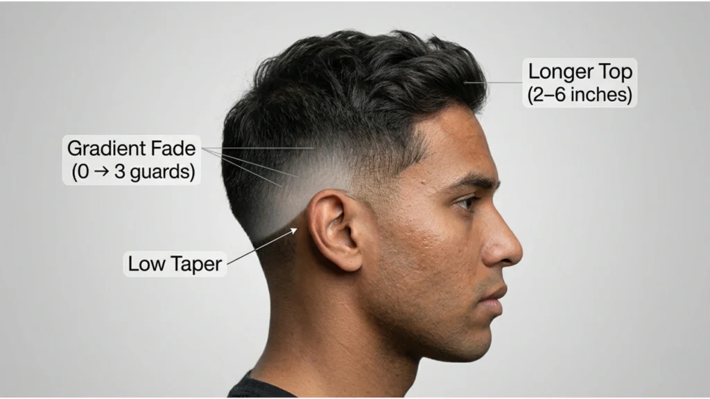 What Is a Low Taper Fade on Straight Hair?