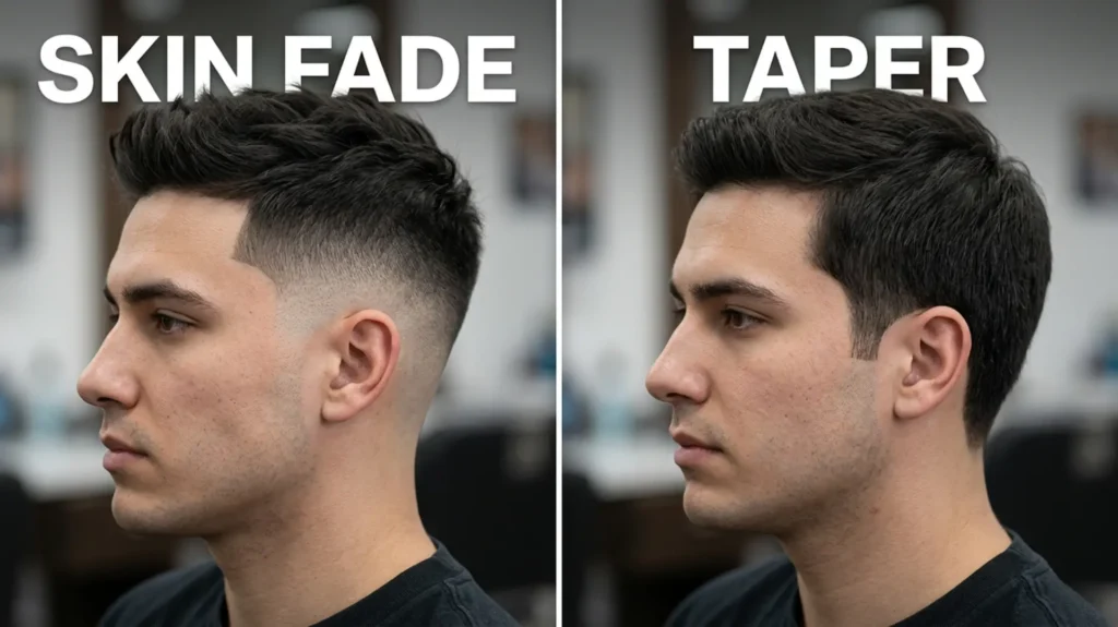Skin Fade vs Taper vs Taper Fade