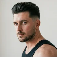 High Taper Fade Slick Back