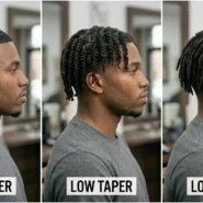 Low Taper Fade Black Male Haircuts
