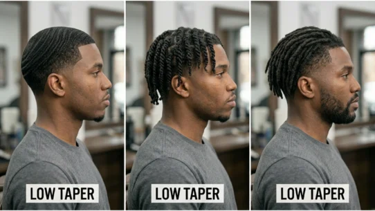 Low Taper Fade Black Male Haircuts