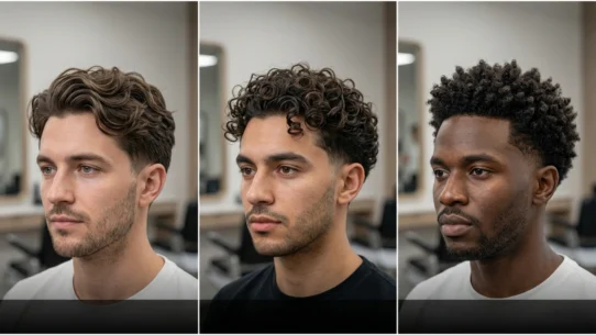 Low Taper Fade Curly Hair